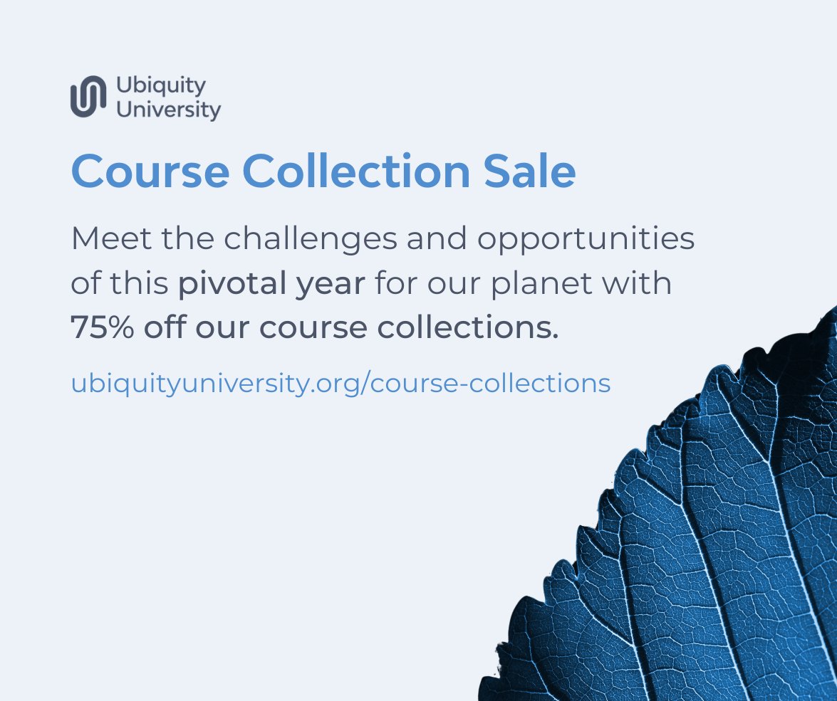 UbiquityU's tweet image. With fourteen course collections to choose from at 75% off, you’re guaranteed to find one that’s the perfect complement to your evolutionary goals this year. We’re here to support you on your journey.
#coursediscount #onlinelearning #onlinecourse #onlineuniversity #godeeptogofar