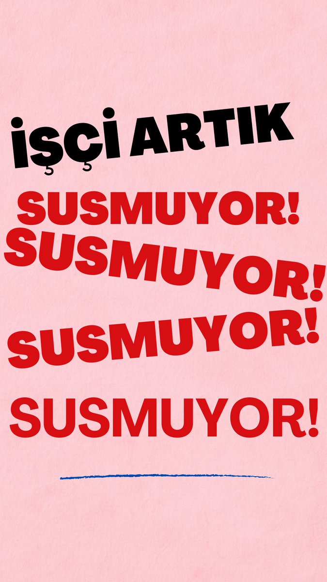 Ebubekir Özdemir (@b_o_z_o_k_l_u) on Twitter photo #Kamuişçisi bir oldu bi kere artık.
SUSMUYOR, SUSYAMAYACAK!
Emeğimizden başka her şeyin pahalı olduğu şu zamanda hakkımızı alana kadar ses yükseltmeye devam.
İşçinin sorunlarını çözüp emeğin karşılığını verin!
#İsciNeistiyor
<a href="/isikhanvedat/">Prof. Dr. Vedat Işıkhan</a>
<a href="/petrolis_merkez/">Petrol-İş Sendikası</a>
<a href="/turkiskonf/">TÜRK-İŞ</a>
<a href="/hakiskonf/">HAKİŞ KONFEDERASYONU</a> #Kamuişçisi bir oldu bi kere artık.
SUSMUYOR, SUSYAMAYACAK!
Emeğimizden başka her şeyin pahalı olduğu şu zamanda hakkımızı alana kadar ses yükseltmeye devam.
İşçinin sorunlarını çözüp emeğin karşılığını verin!
#İsciNeistiyor
<a href="/isikhanvedat/">Prof. Dr. Vedat Işıkhan</a>
<a href="/petrolis_merkez/">Petrol-İş Sendikası</a>
<a href="/turkiskonf/">TÜRK-İŞ</a>
<a href="/hakiskonf/">HAKİŞ KONFEDERASYONU</a>