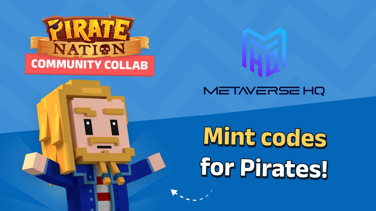 Game on Scallywags! 

Complete our mission on <a href="/Metaverse_HQ/">Metaverse HQ</a> new app to earn early access be able to mint a Pirate for free, and start playing Pirate Nation! 

app.mvhq.io/missions/pirat…