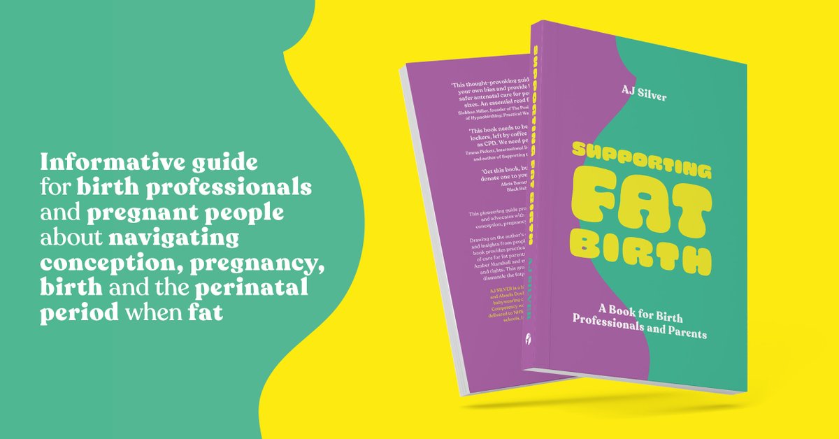 We are thrilled to announce the upcoming publication of Supporting Fat Birth by @mxajsilver! An informative guide for birth professionals & pregnant people about navigating conception, pregnancy, birth and the perinatal period when fat Pre-order today: bit.ly/497ucQz