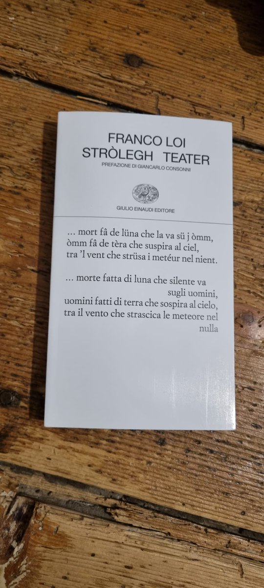 lararicci's tweet photo. erano introvabili da decenni. Strolegh e Teater, ristampati i capolavori di Franco Loi @sole24ore https://t.co/fn4p7uddbP https://t.co/ybVNJIBdrv