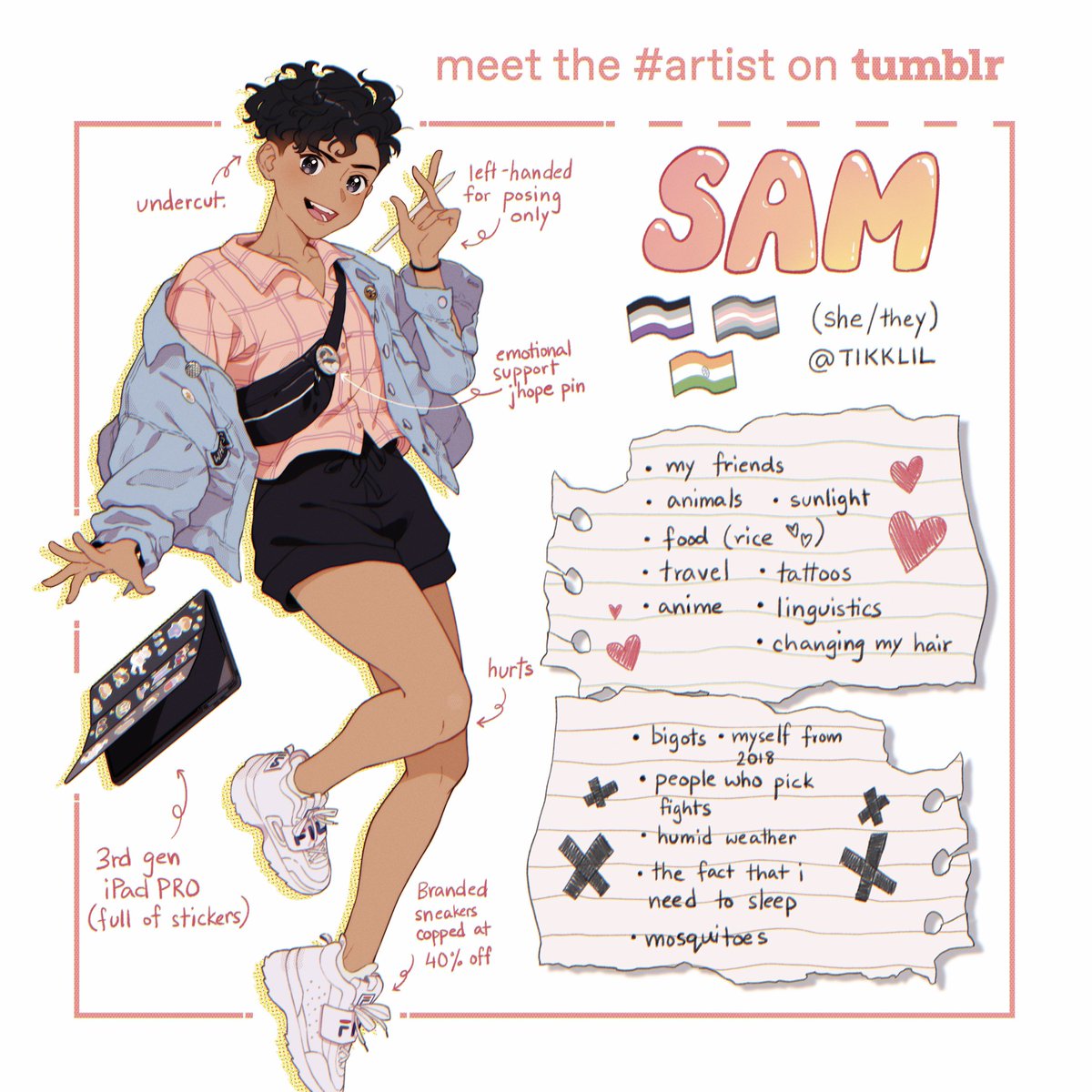 I got featured on Art Tumblr today!! Proper unexpected cause I only joined it like 3 months ago 😭 Would mean a lot if you checked it out! (Link below 👇🏽)