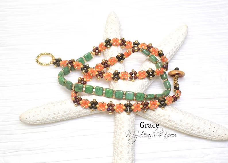 #triplewrapbracelet #wrapbracelet #beadedbracelet #handmadejewelry #jewelryonetsy #etsy #jewelryaddict #fashion #etsyfashion #smilett23 #etsyteamunity #etsyshop #jewelryshopping #onlineshopping #giftideas #orangebracelet #greenbracelet #gift 
mybeads4you.etsy.com/listing/128032…