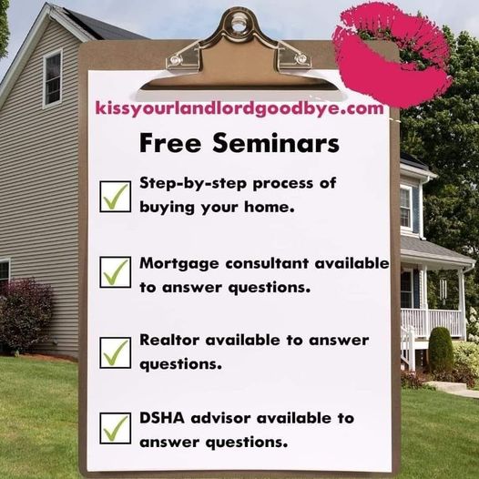 Our next homebuyers seminar will be this Thursday at 7 p.m.! Register here: kissyourlandlordgoodbye.com/events/