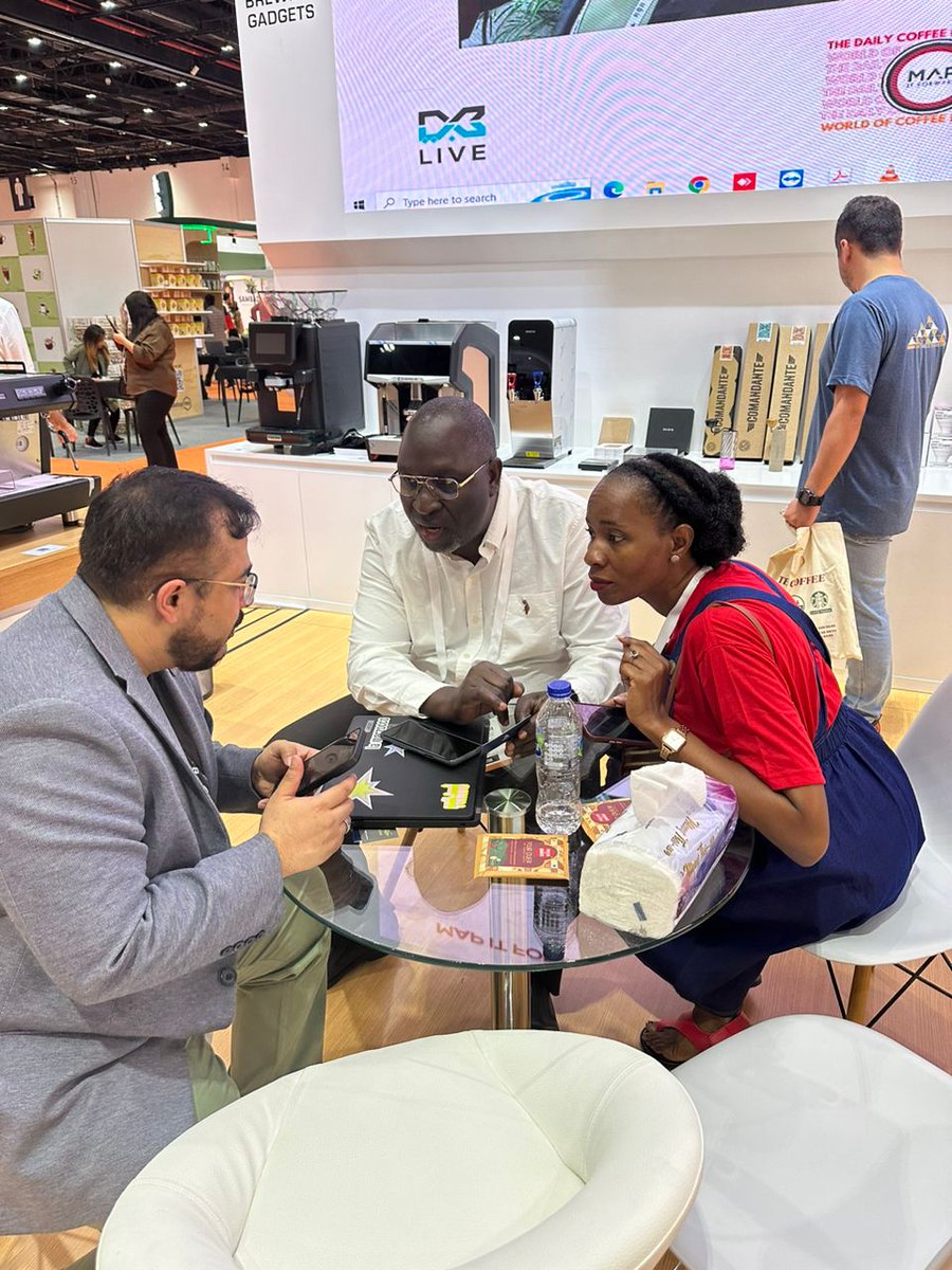 I participated in the World of Coffee Dubai - Coffee Trade Show: let’s continue to increase our quantity, quality and value addition activities along the value chain. EMMWANYI TERIMBA!