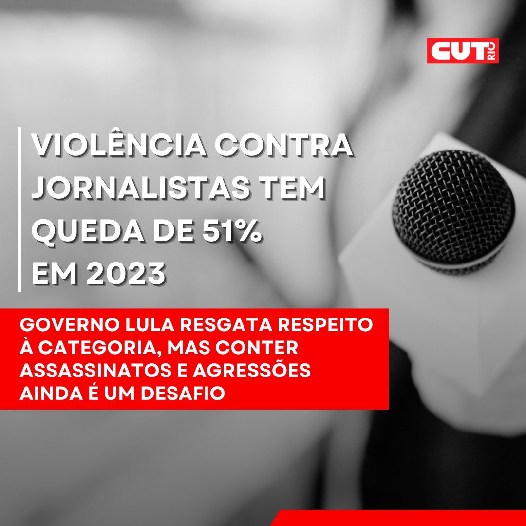 cutrio_'s tweet photo. A violência contra jornalistas teve uma queda significantiva em 2023. Foram 181 casos a menos do que o registrado em 2022, quando 376 casos foram identificados. O motivo? O fim do governo Bolsonaro, quando a violência contra a categoria explodiu. 
🧶
@FENAJoficial @SindJorRio https://t.co/iwHNkPF5WH