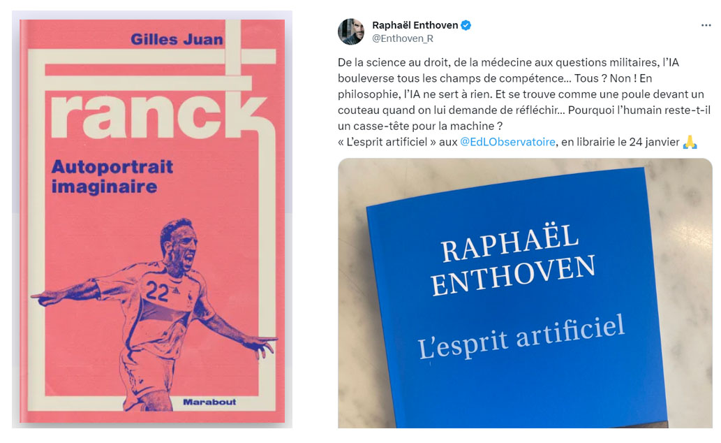 Gilles_Juan's tweet photo. Ribéry et Enthoven : deux philosophes en librairie demain 24 janvier. RT si t'as davantage confiance en Franck. https://t.co/T4aoHnbULX