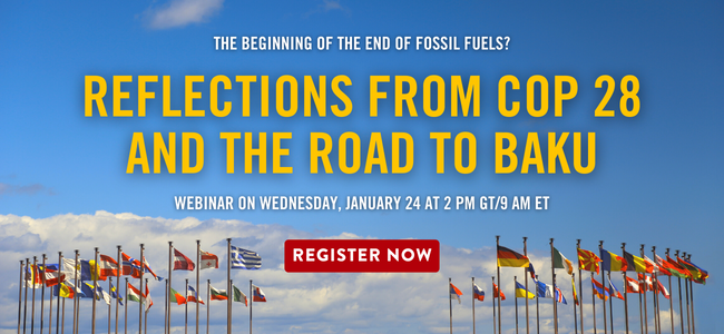 If you haven't register for the @ClimateReality webinar - The Beginning of the End of Fossil Fuels? Reflections from COP 28 and the Road to Baku, Register Now > climatereality.zoom.us/webinar/regist… Come learn about the key issues as we reflect on #COP28UAE and look ahead to #COP29.