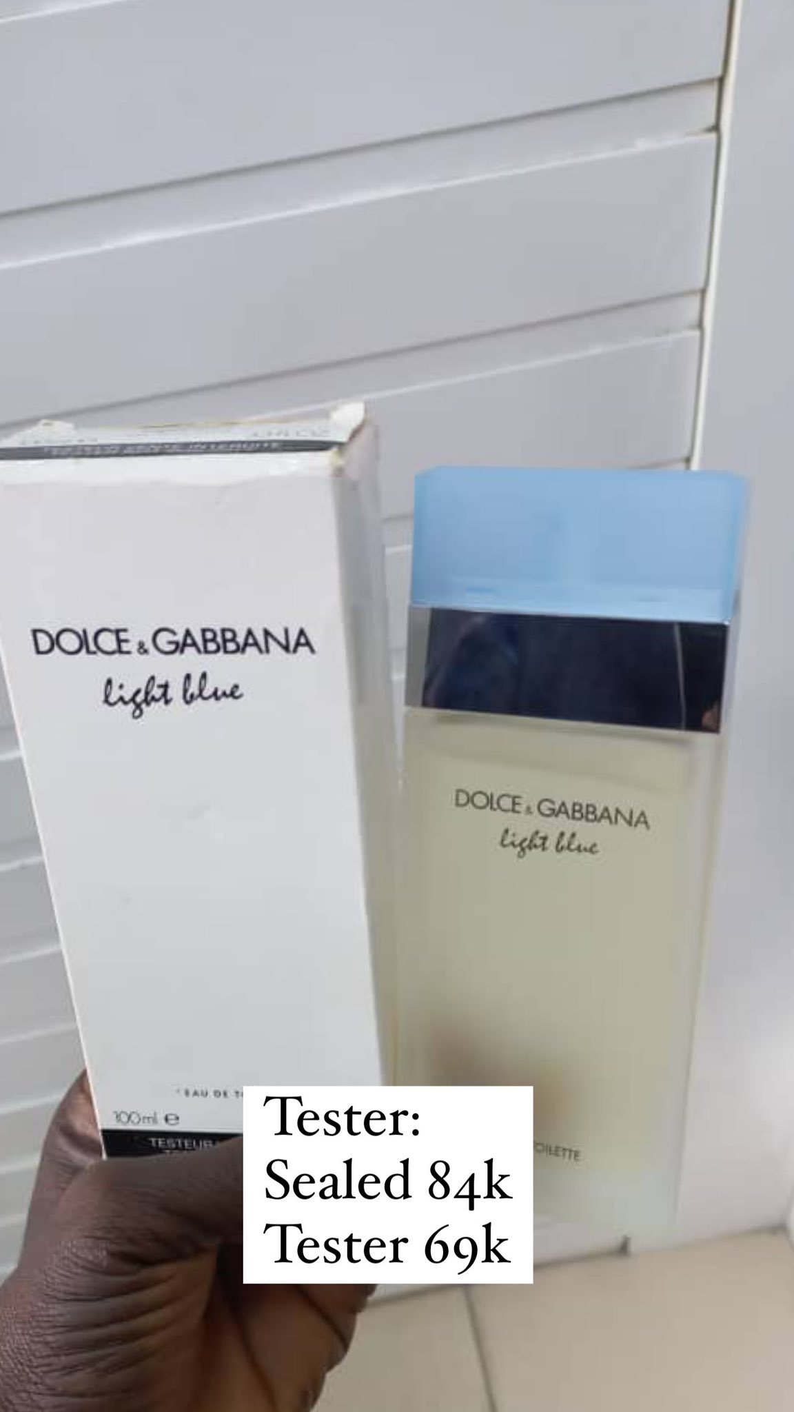 Light blue tester 100 cheap ml