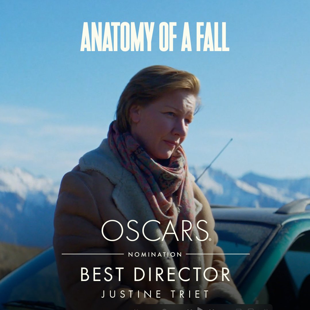 neonrated's tweet photo. ANATOMY OF A FALL's Justine Triet has been nominated for Best Director at the 96th Academy Awards. #Oscars https://t.co/1knU5KFgDM