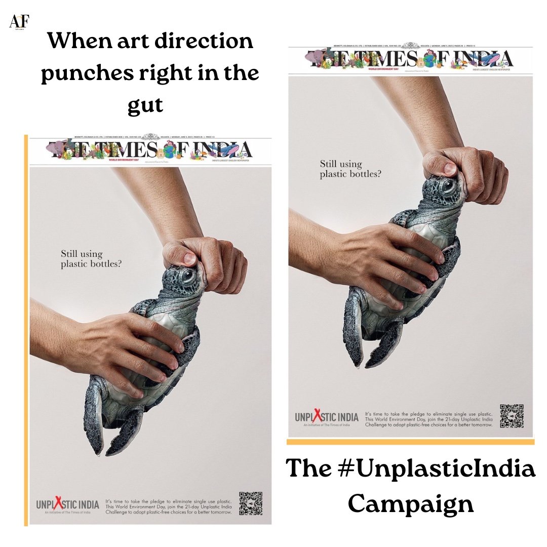 adfeatured's tweet photo. Do you think the message landed well?

#FeaturedTuesday #adfeatured #artdirection #plastic #campaign #timesofindia https://t.co/TDZAvBhABf