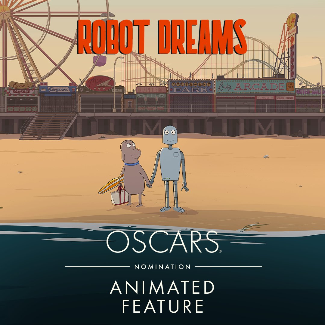 neonrated's tweet photo. ROBOT DREAMS has been nominated for Best Animated Feature Film at the 96th Academy Awards. #Oscars https://t.co/1b0ZVX0Wjm