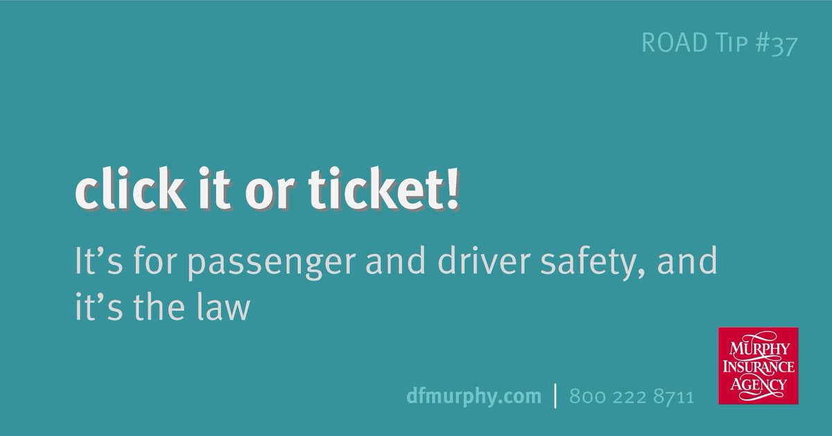 Make sure to buckle up before getting in the car! Protecting yourself and your loved ones while on the road is important. Remember to click it or ticket! buff.ly/3Iy7qVl 

#RoadTipTuesday #drivingtips #seatbelts