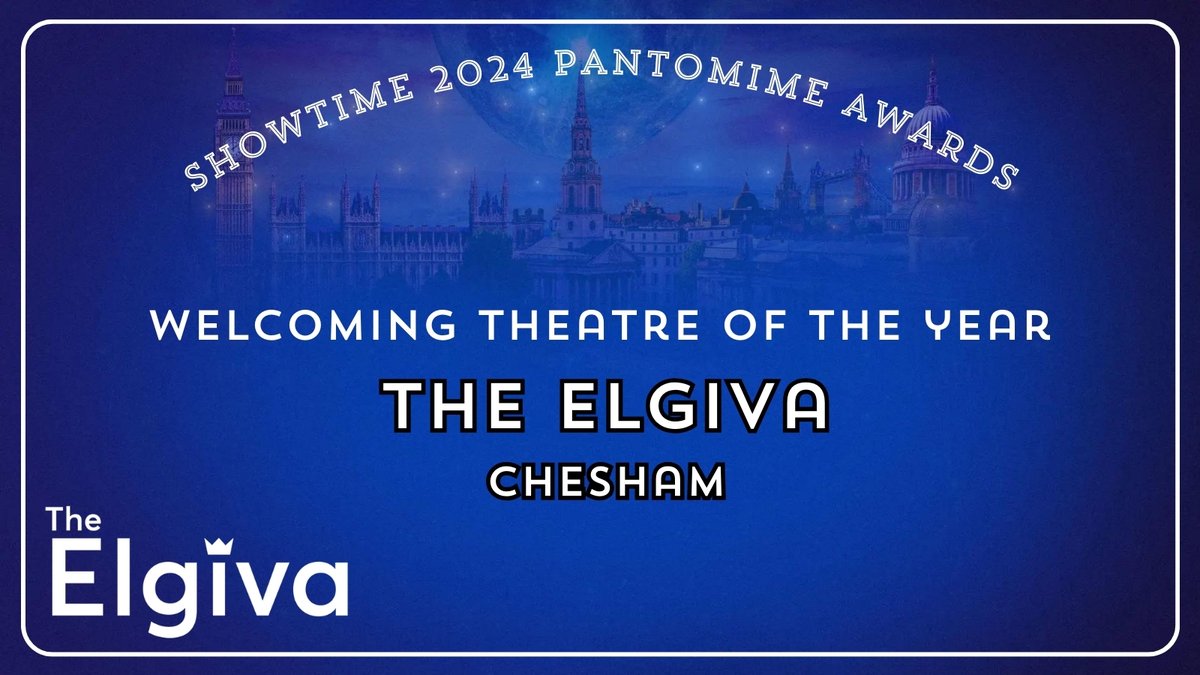 Award #9 MOST WELCOMING THEATRE goes to @ElgivaTheatre - 2nd year running WELL DONE!