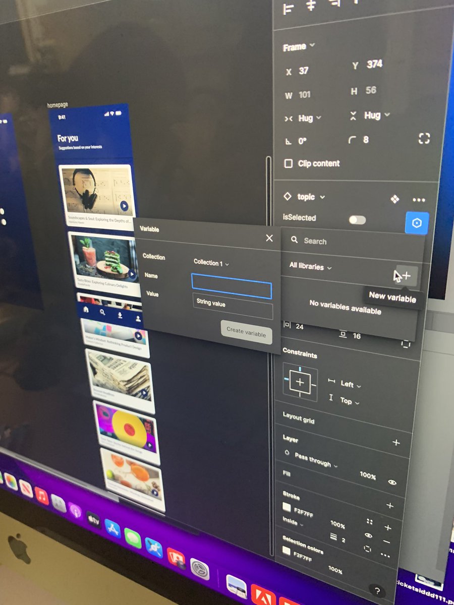 Seniors <a href="/PCTAProvidence/">PCTA</a> using <a href="/figma/">Figma</a> UX design software to build prototypes for a podcast mobile app. They are learning about what UX designers do, how to become a UX designer and the various careers out there in this area of the design industry!