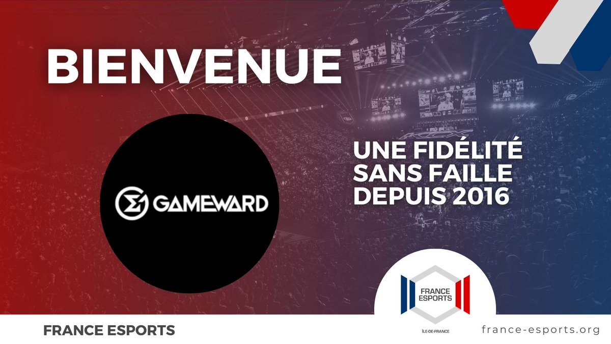 FE_IDF's tweet photo. C'est avec une grande joie que nous vous informons du renouvellement de l'adhésion de @GameWardTeam pour une 8ᵉ année consécutive au sein de France Esports ! Le temps file, mais notre adhérent reste solide. #FranceEsports #GameWard https://t.co/s32LgygFy6