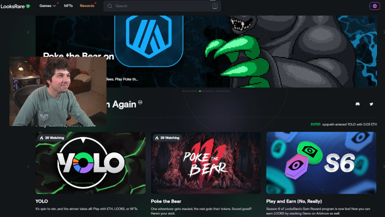 This morning at 10AM EST (IN ONE HOUR) I will be streaming games on <a href="/LooksRare/">LooksRare</a>!

I will be live on YouTube and X so you can choose where you want to watch!

Grab your coffee and join the stream when we go live! ☕️