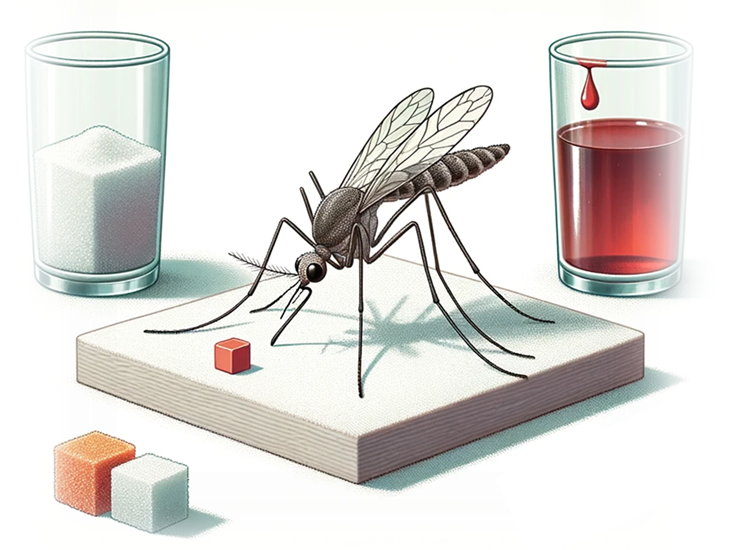 Fredros_Inc's tweet photo. Sugar or Blood?: New study explores feeding preferences of the dengue mosquito, Aedes aegypti  -  young females have no clear preference for either sugar or blood, but they begin to favor blood after their first reproductive cycle -
~
Sugar-feeding behaviour is essential for mosquito survival and  reproduction, and has been exploited to develop new control methods, such as the attractive targeted sugar baits (ATSB). In a new paper led by my colleagues, Frank Tenywa at @ifakarahealth & @MartaFerreiraM2 at @KEMRI_Wellcome, we explore the nutritional priorities of the dengue vector, Aedes aegypti, at different stages of life. We show that while newly emerged  females have no clear preference between sugar and blood meals, they develop a stronger inclination for blood after their initial  reproductive cycle (i.e. after laying their first batch of eggs). Additionally, the presence of sugar sources in close proximity reduces  the likelihood of blood-feeding in young, non-reproductive females.  These behavioral insights are crucial for refining dengue prevention  methods, and especially the techniques that exploit sugar-feeding.
~
Tenywa et al 2024: Sugar and blood: the nutritional priorities of the dengue vector, Aedes aegypti https://t.co/BLj1OKXUZC