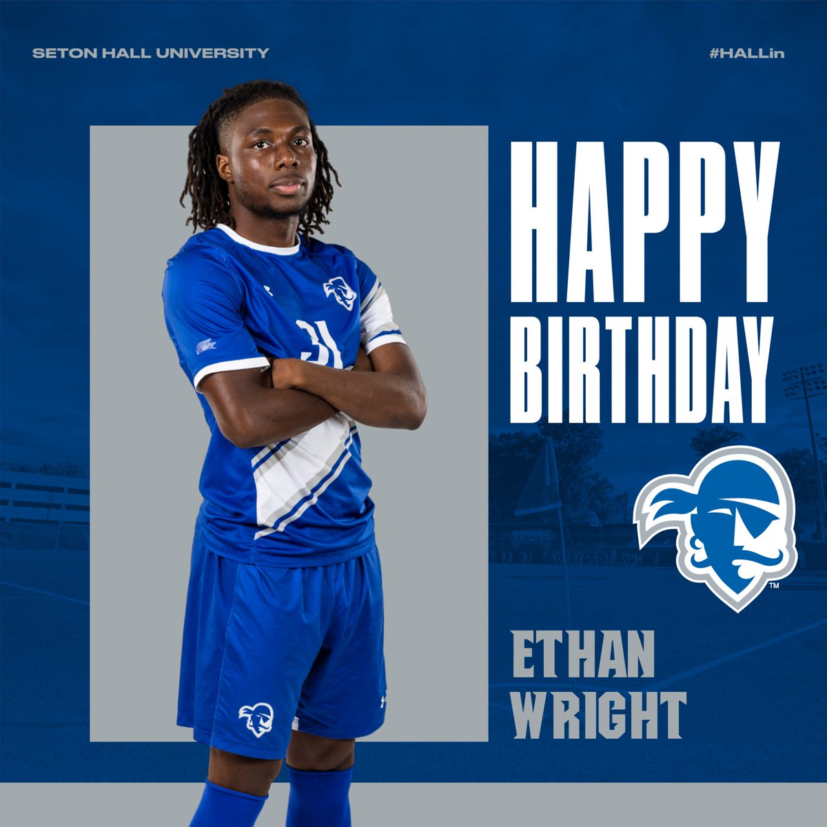 A very 𝙃𝘼𝙋𝙋𝙔 𝘽𝙄𝙍𝙏𝙃𝘿𝘼𝙔 to ETHAN WRIGHT!! #HALLin ⚽🏴‍☠️🎉🎂