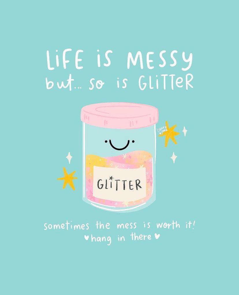 There’s beauty in the mess. ✨ 

🎨: @laurajaneillustrations on IG