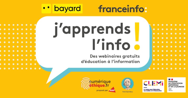 MAIF's tweet photo. 👀 Près de 40 000 élèves ont pu apprendre à décrypter les images avec @franceinfo et @BayardEducation, en assistant aux webinaires « J’apprends l’info », dont nous sommes partenaires.

Vous les avez manqués ? Les replays sont maintenant disponibles !

#NumériqueEthique