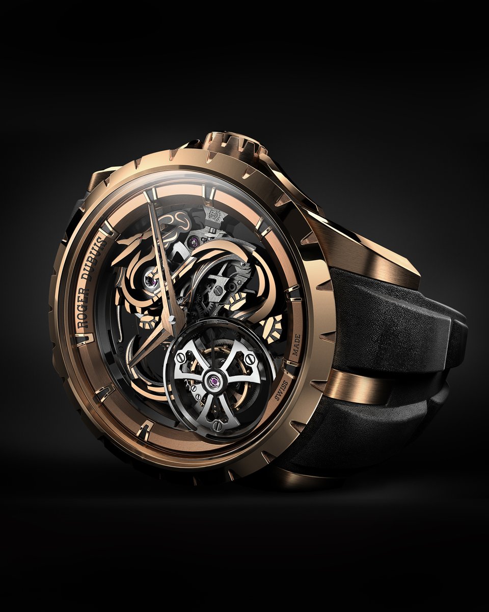 The Excalibur Dragon Monotourbillon is a testament to this philosophy, where every material is chosen for its elegance and function. 

#RogerDubuis #HyperHorology #ExcaliburDragon