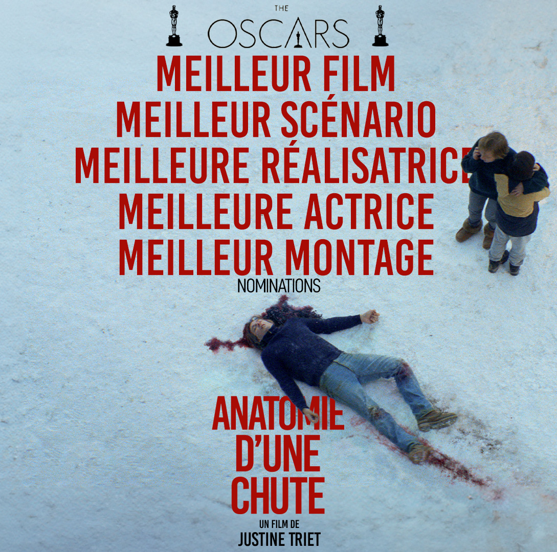 Le_Pacte's tweet image. INCROYABLE ! 5 nominations aux Oscars pour ANATOMIE D'UNE CHUTE ✨

@TheAcademy #Oscars2024 #Oscars #AnatomyofaFall