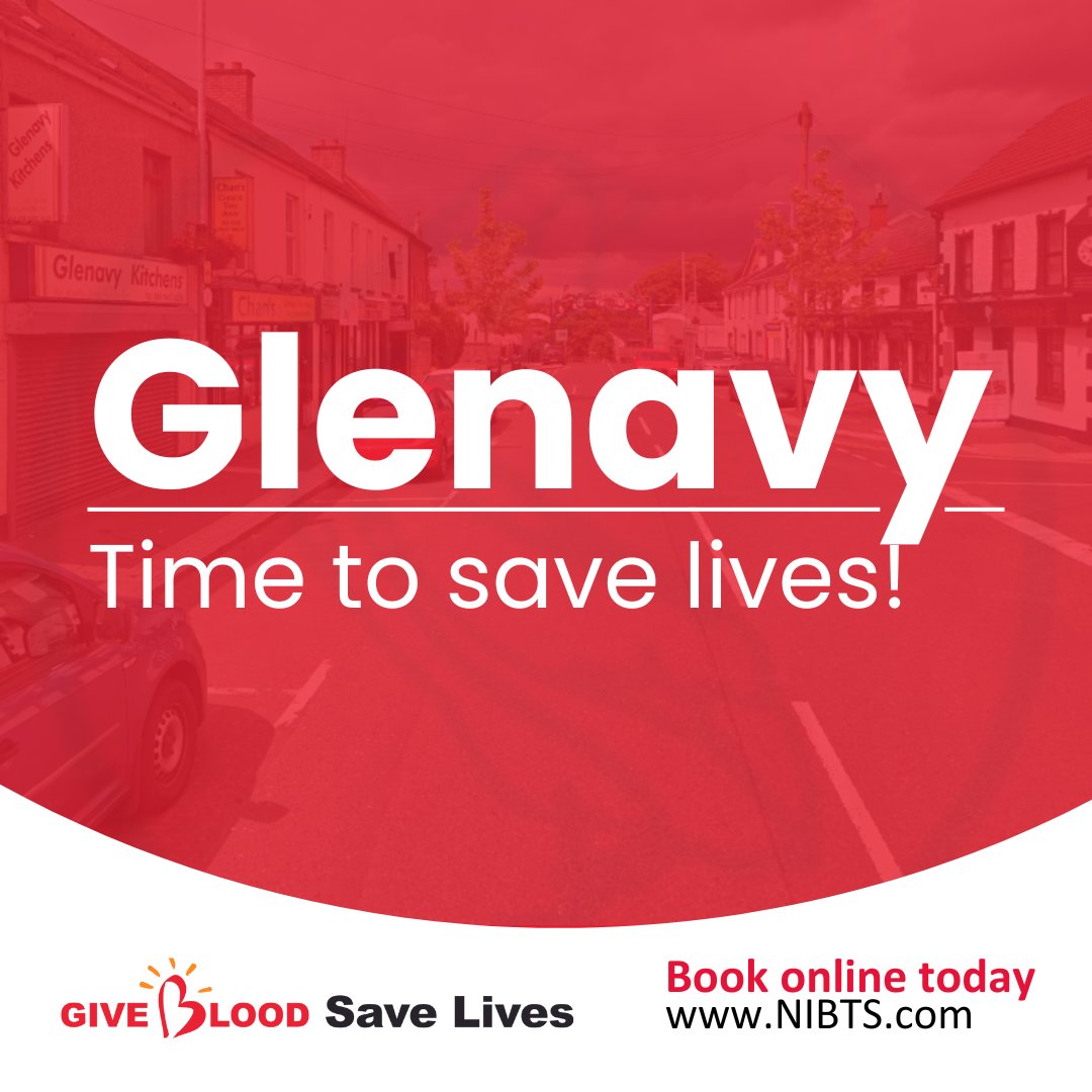 GiveBloodNI's tweet photo. Give blood in Glenavy this Friday.  Places still available.  First time donors and returning donors all welcome 👋.

Every donation saves 3 lives.  Book now at: https://t.co/tlVCbYnPE2  🩸❤️

#giveblood #blooddonation #community #lifesaver #northernireland https://t.co/ynuEKyGStR
