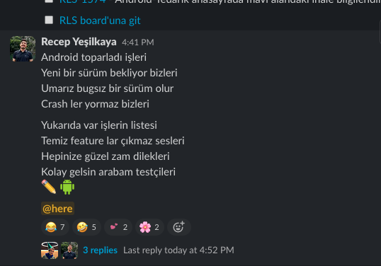 Android release nasıl mı çıkıyoruz ? işte böyle :)