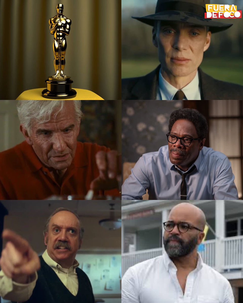 ¡LOS NOMINADOS A MEJOR ACTOR! 🏆 Estos son los actores nominados que buscarán hacerse con el primer #Oscar de su carrera en la gala de premios más importante del cine 🎬

• #CillianMurphy - #Oppenheimer
• #BradleyCooper - #Maestro 
• #ColmanDomingo - #Rustin
• #PaulGiamatti -…