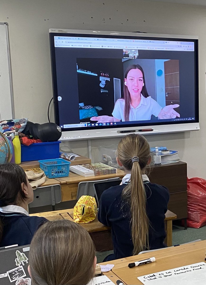 A fantastic joint Geography-MFL enrichment session today for Yr 7+8 with Agustina, an earth science &amp; travel vlogger from Argentina. I was impressed with the questions the girls prepared. It was a great learning opportunity: country facts and speaking Spanish! <a href="/BroomwoodGirls/">Broomwood Prep - Girls</a>