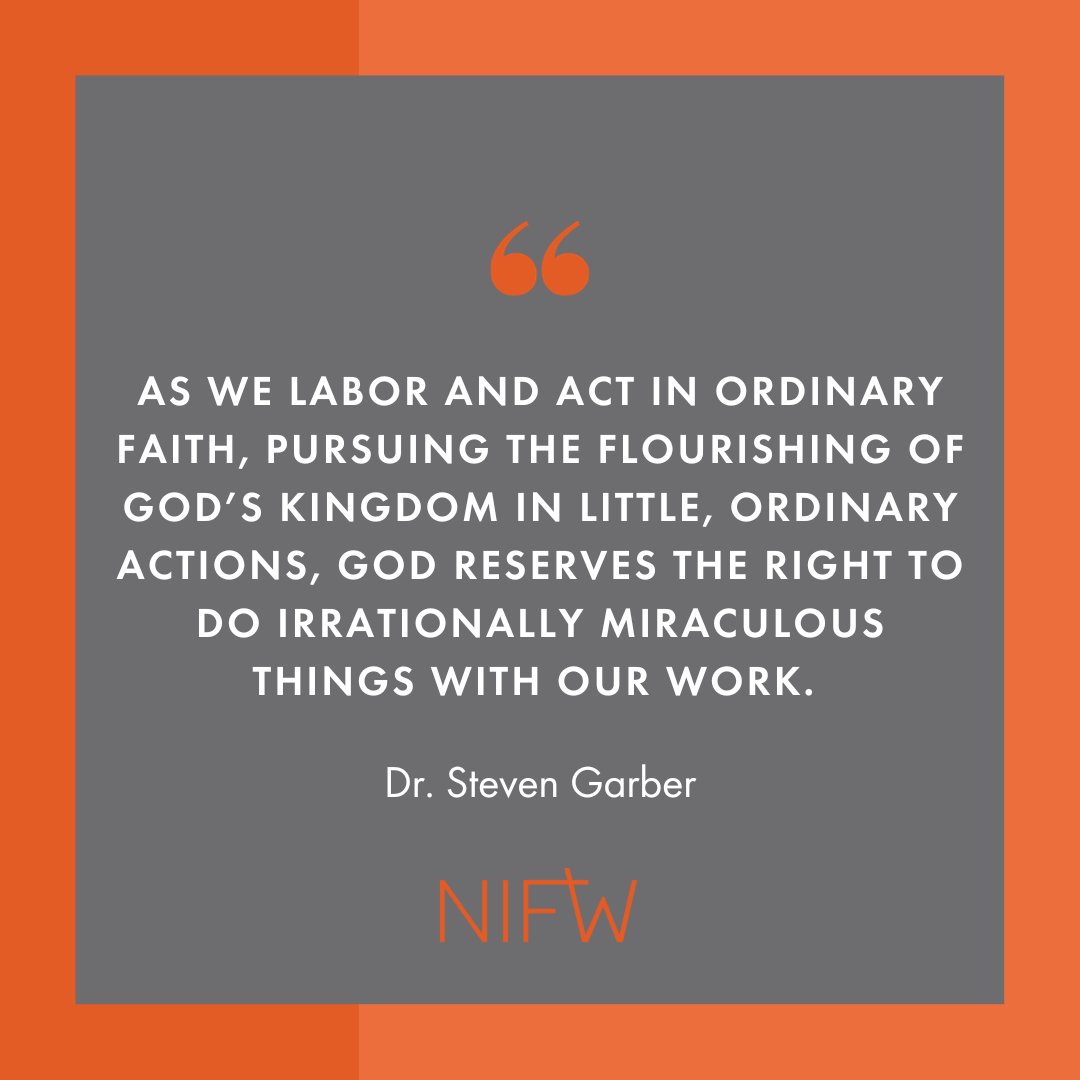 Let's be encouraged this week that God can work through our work!

#Gotham #leadership #faithandwork #NIFW