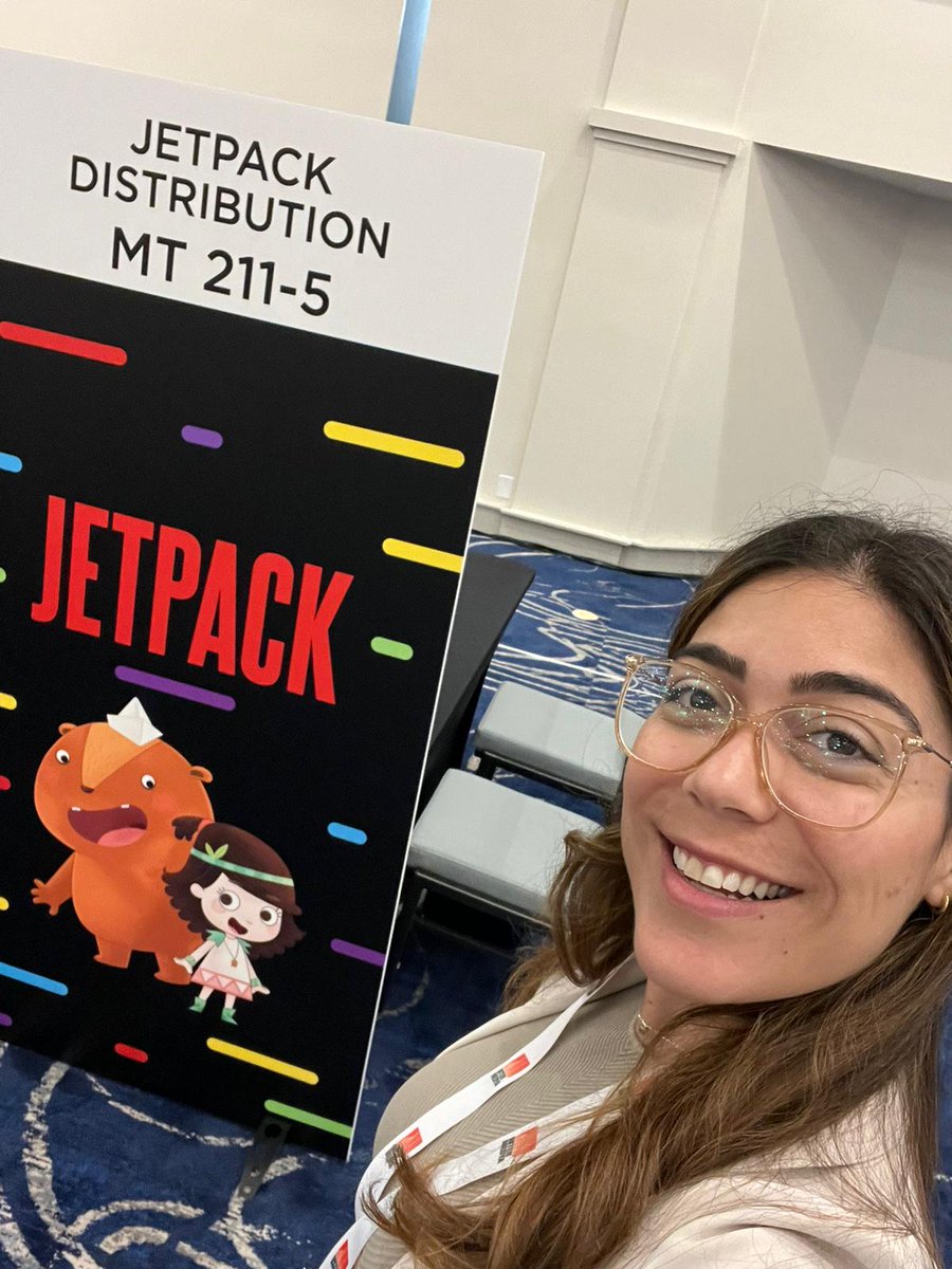 jetpackdist's tweet photo. Our Rebecca is in Miami for @ContentAmericas! Table MT 211-5. Looking forward to seeing you all! 👋😀🚀 https://t.co/mat9hWbv9d