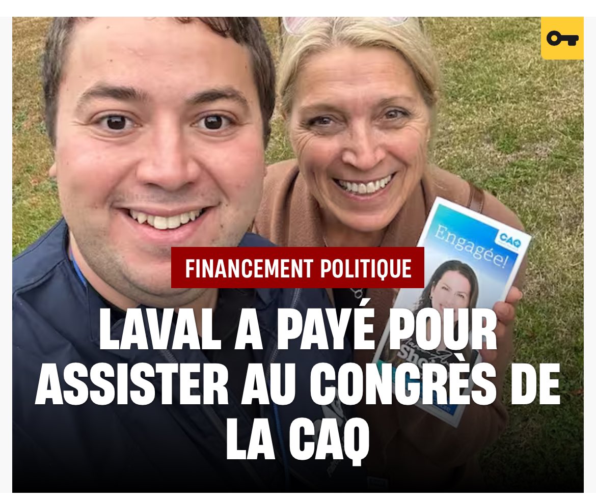 1/2 Il n’y a pas qu’à Laval où les maires, élus et employés municipaux se sont sentis obligés de faire des dons partisans pour la CAQ. Un examen de la liste de donateurs de la CAQ révèle qu’ils sont nombreux, il faudra leur demander s’ils l’ont fait par conviction ou pour obtenir…