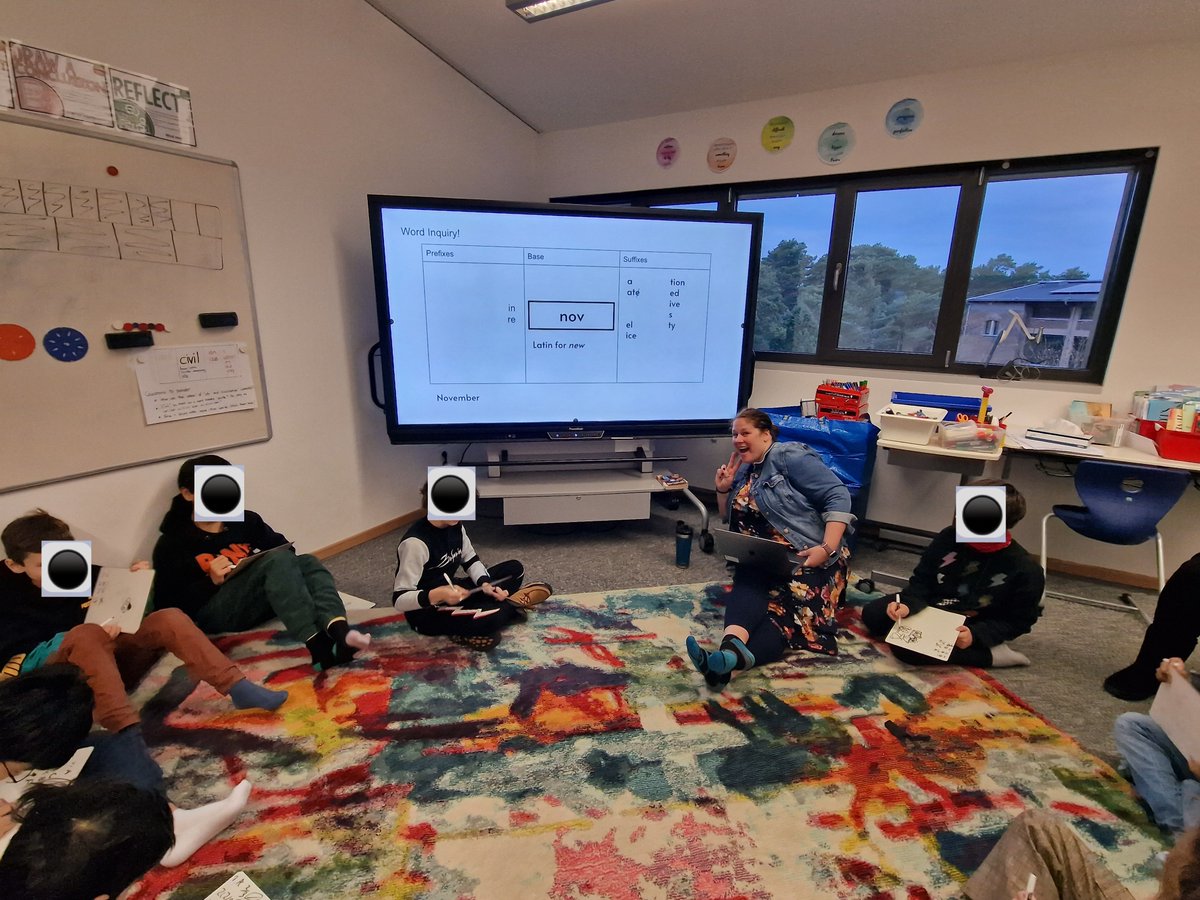 sowingliteracy's tweet photo. Building academic vocabulary with #multilingual learners in Grade 5. Check out @erin85sully's thinkers exploring the base "NOV" (new) as they dive into innovations in their #PYP unit! #WordInquiry boosts brains. Thank you @wordtorque! @BQDressler @tokende @mlielang https://t.co/9cQXj9j7uk