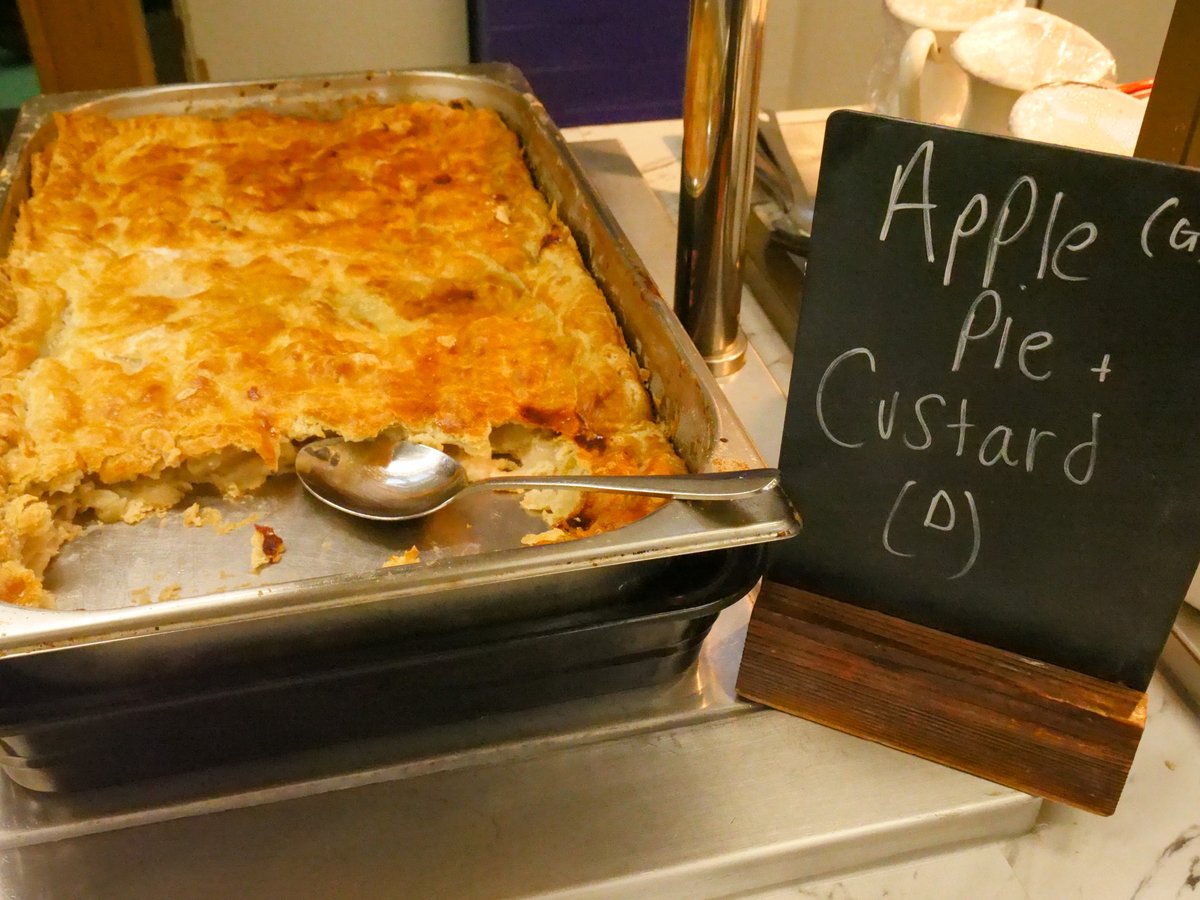 WestholmeSchool's tweet photo. There's one thing we know how to do well in Lancashire and that's making pies 😍

Thank you to our wonderful catering partners @Thomas_Franks_ for treating us on #InternationalPieDay with a selection of amazing pies, and of course we had mushy peas and gravy!  Delicious!💜💚 https://t.co/75jLQkx5wl