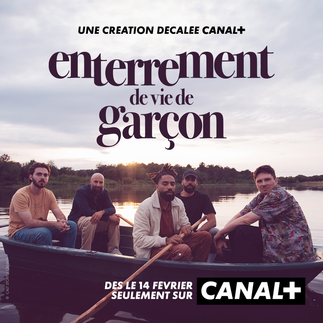 canalplus's tweet photo. 5 amis passent la nuit ensemble avant un évènement capital. Ce qu’ils ne savent pas, c’est que l’un d’entre eux a une grosse annonce à leur faire…

Enterrement de Vie de Garçon, la Création Décalée avec Panayotis Pascot, Adib Alkhalidey, Fary Lopes B, Jason Brokerss et Guillermo Guiz, ça arrive dès le 14 février seulement sur CANAL+.