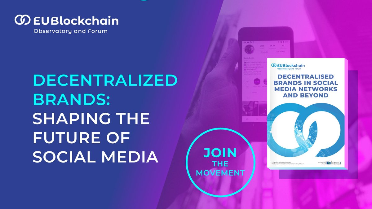 👀 Peek into the future of social media.​

📖 #EUBOF’s recent research paper on decentalised brands provides insights into how #AI &amp; #blockchain can transform community building &amp; the limits of centralised platforms.​

Access it here ➡️ bitly.ws/3aAEx​

#EU4Blockchain