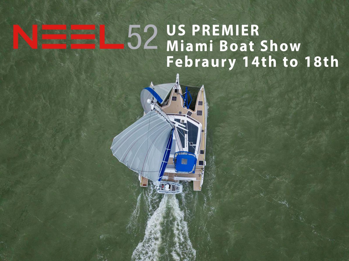 Dive into the Neel 52's exclusive world premiere at the 2024 Miami Boat Show! Join us Feb 12-14 to witness its debut and explore why it's the ultimate choice for family adventures. Don't miss out on discovering the exceptional features.#neeltrimarans #neel52