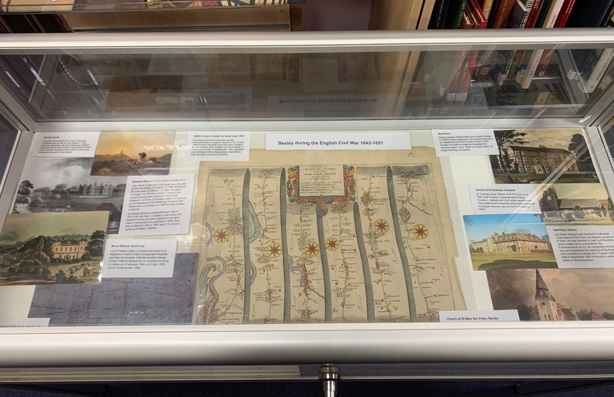 Sir John Wroth of #Blendon Hall #Bexley fought at the First Battle of Newbury 1643 and later had to mortgage his estate to pay compounding fines imposed on Royalists. But on the Restoration of Charles II in 1660 he was created a baronet. #EnglishCivilWar #LocalHistory