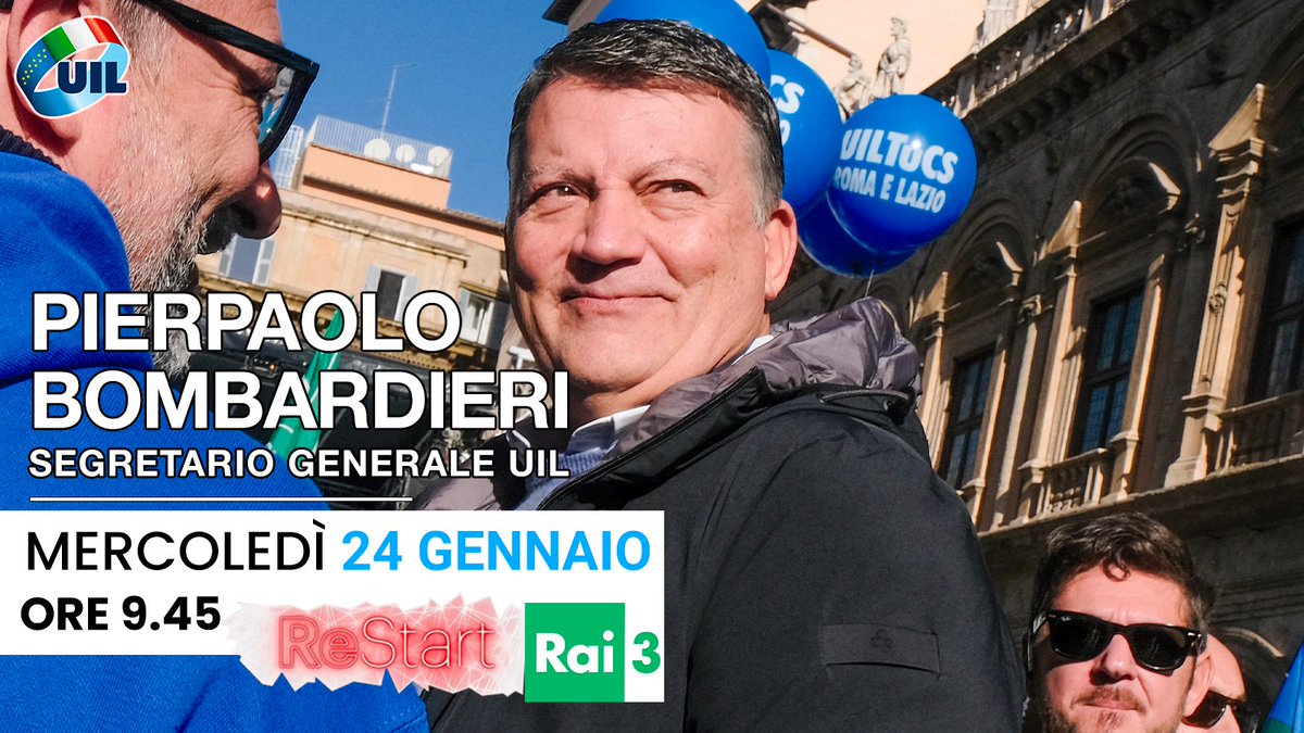 Domani saremo in onda dalle 9.45 su Rai3 ospiti di @Restart_Rai ! Vi aspettiamo.