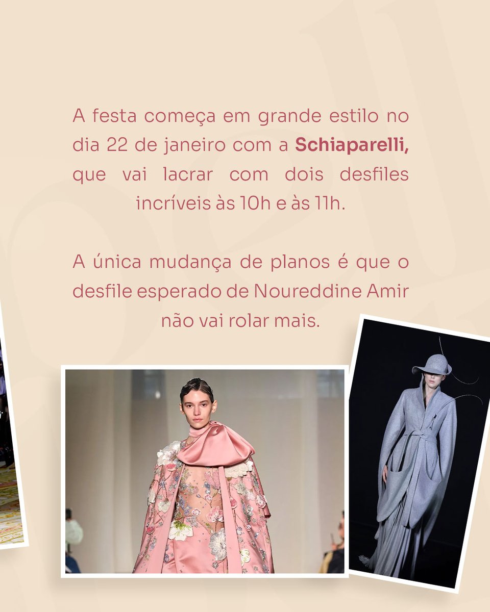 isabelle_degeus's tweet image. Hoje foi o primeiro dia de um dos eventos mais importantes da moda em Paris: Paris Haute Couture! Alta costura é a expressão em português para &quot;Haute couture&quot;, e esse evento surge para definir as próximas tendências dos eventos de moda, exibindo elegância e inovação!