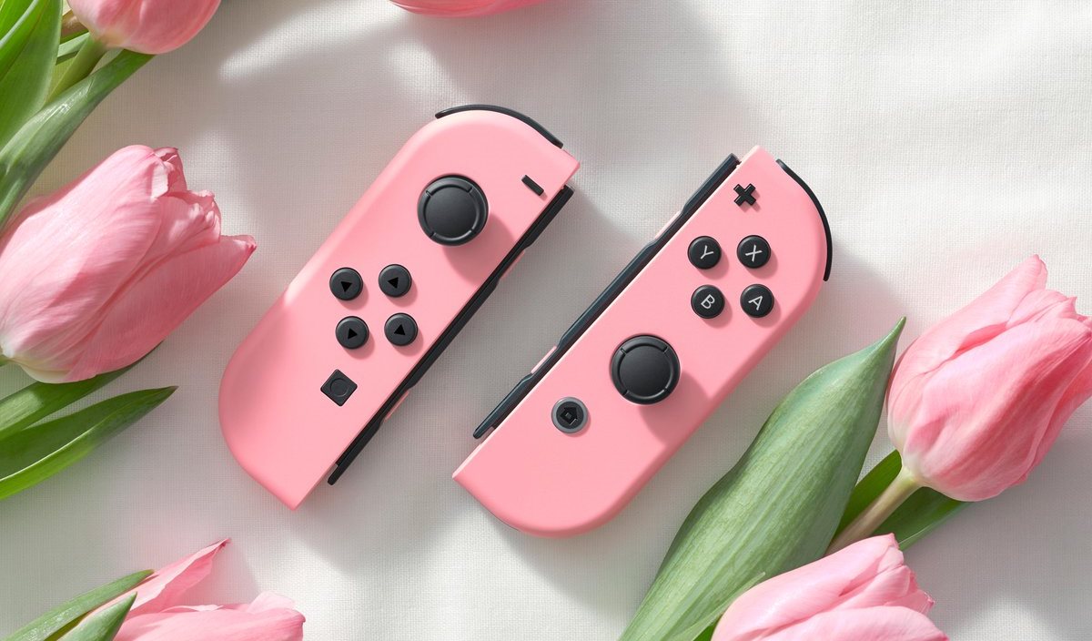 NinEverything's tweet photo. Pastel Pink Joy-Con revealed https://t.co/kEw3l3ayGf https://t.co/xwOqyPO8P8