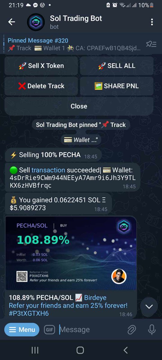 lemoycu's tweet photo. @SolTradingBot 4sDrRie9CWm944NEEyA7Amr9i6Jh3Y9TLKX6zHVBfrqc https://t.co/ERS3RBSZeZ