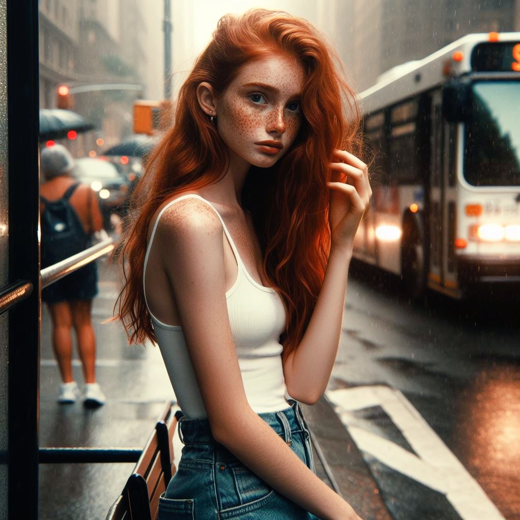 gamepapi_ai_pix's tweet photo. So far, one vote has been received for the poll I posted.  Of course, the girl category is leading for now 😁 Come and vote too, you can do it for one more day!

#AiImage #AIArtworks #AIArtistCommunity #Aigirl #aigirls #redhead #tanktop #shortjeans https://t.co/0bxLhNv4sg