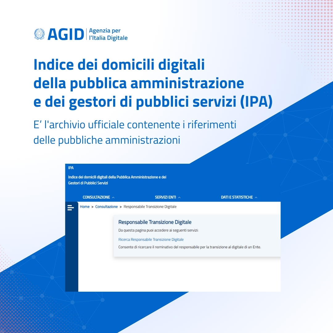 💻Sul sito di AgID è possibile trovare tutte le basi di dati di interesse nazionale, che costituiscono l’ossatura del sistema informativo delle Pubbliche Amministrazioni. 

Scopri di più 👉agid.gov.it/it/dati/basi-d…

#pa #dati #opendata