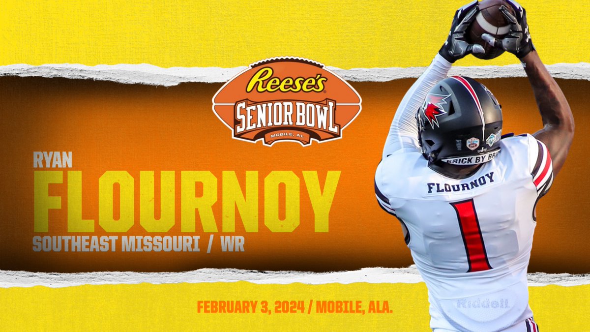 Former Southeast Missouri wide receiver Ryan Flournoy has opted to play in the Reese's Senior Bowl on Feb. 3 after recently getting an invitation. Flournoy previously accepted invites to play in the Hula and East-West Shrine Bowls. Story: shorturl.at/agyC1