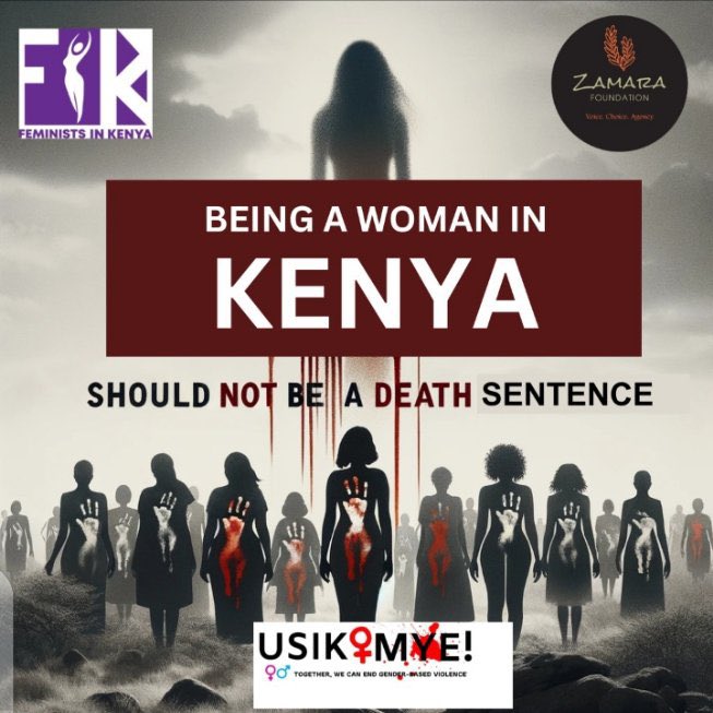 Not because it could happen to your sister, mum, girlfriend auntie or any woman close to you, it is because women are human beings and not a death sentence anywhere in the world. #TotalShutDownKE has organized a march to #EndFemicideKE on the 27th Jan across the country. Join us!