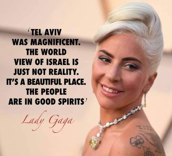 Thank you Lady Gaga #Israel #Zionism