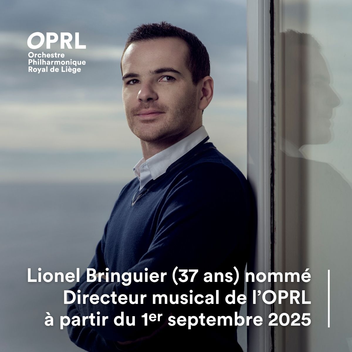 Le chef d'orchestre @LionelBringuier (37 ans), nommé Directeur musical de l'OPRL. Il prendra ses fonctions à partir du 1er septembre 2025. Il a été nommé pour une période de quatre ans afin de succéder à @gergelymadaras à l'issue de la saison 24-25 : bit.ly/3vMrrpP